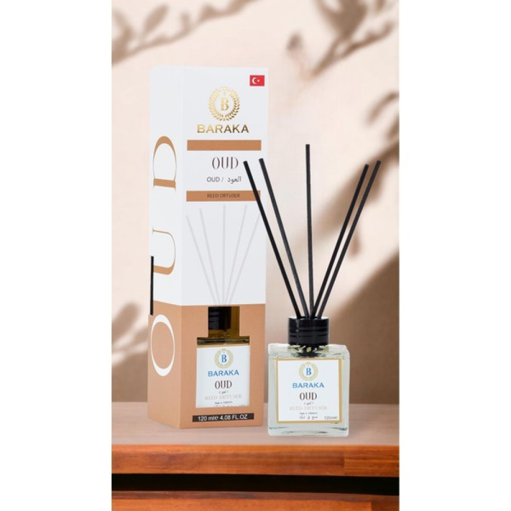 Baraka Çubuklu Oda ve Ortam Kokusu - Ud 120ML Oud - 1 Adet Dekoratif Mum Fiyatı