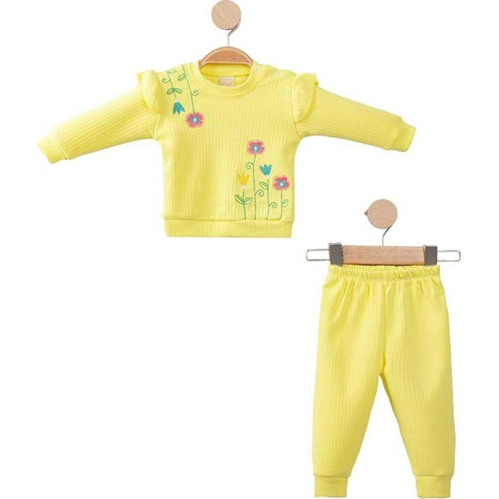 Baran Bebe Çiçekli Kız Bebek Takım Bebek Elbisesi Fiyatı