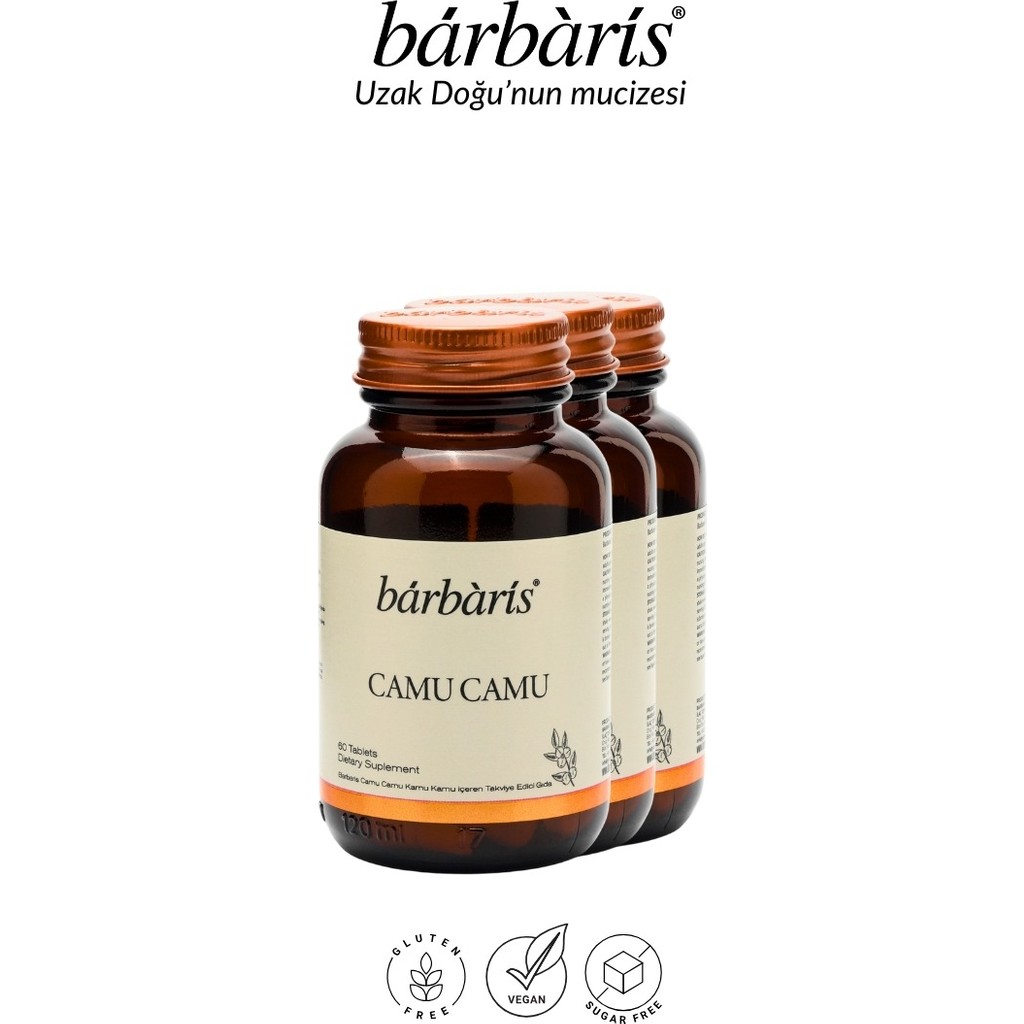 Barbaris Camu Camu 60 Tablets 3 Paket Diğer Fiyatı