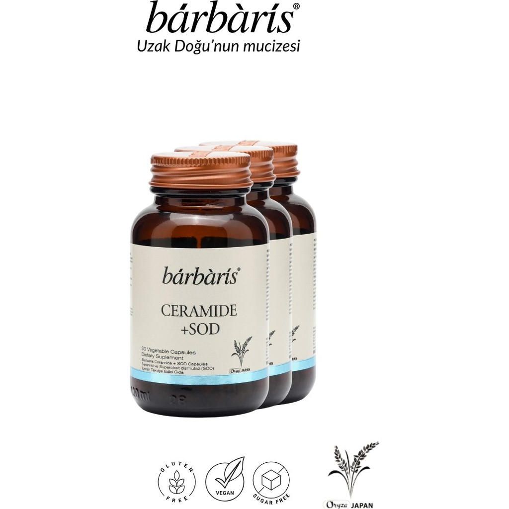 Barbaris Ceramide+Sod 30 Capsules x 3 Paket Diğer Fiyatı