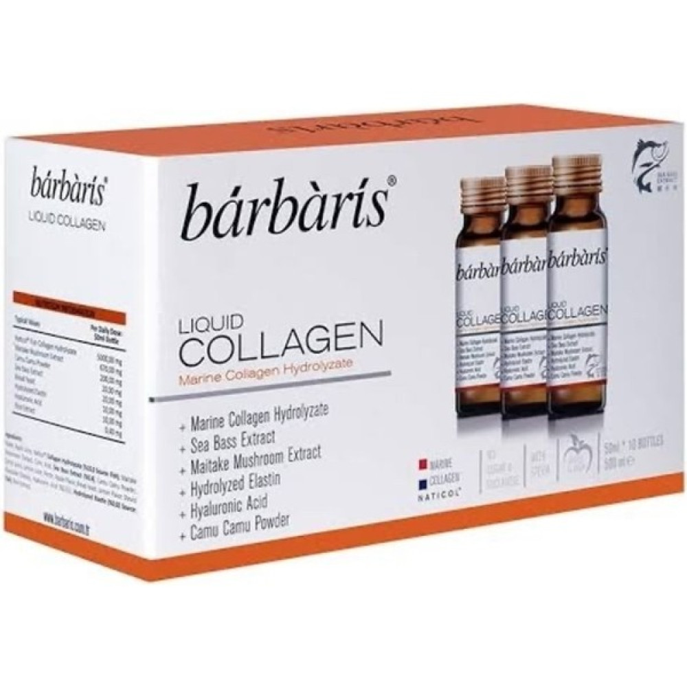 Barbaris Collagen Liquid Collagen 10X50 ml Barbaris Saç Bakım Maskeleri & Serumlar & Spreyler Fiyatı