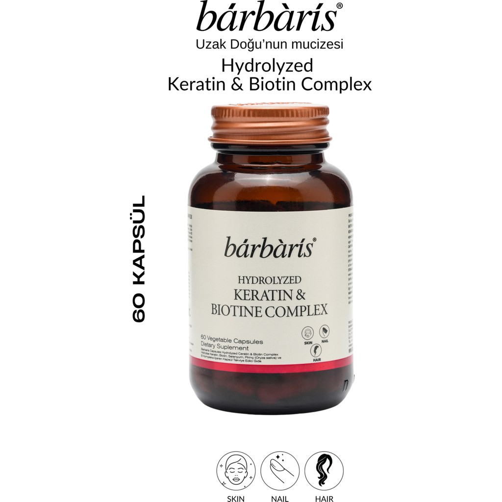 Barbaris Keratin Biotin Complex 60 Capsules Diğer Fiyatı