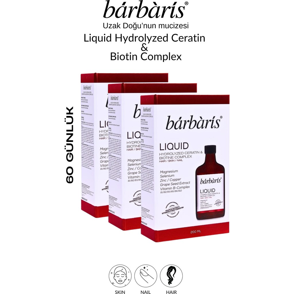 Barbaris Keratin ve Biotin Komplex 200 Ml*3 Paket Diğer Fiyatı