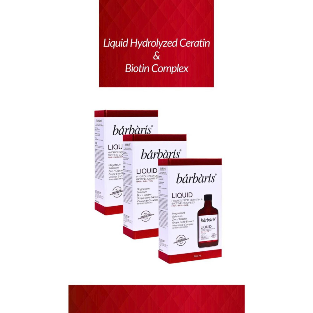Barbaris KERATİN ve BİOTİN KOMPLEX 200 ML*3 PAKET Sağlık / Diyet Fiyatı