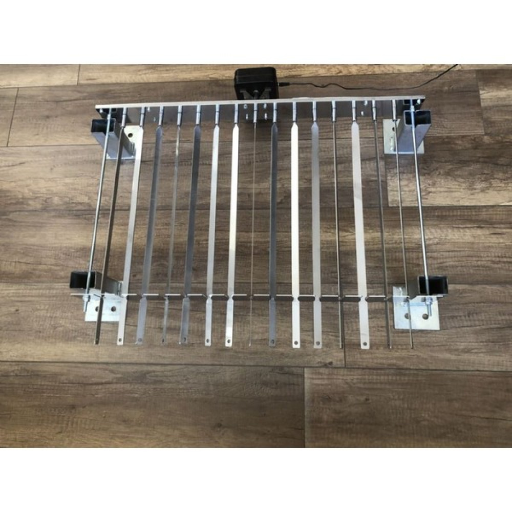 Barbekü Grill Mangal Üstü 13 Şiş’li Pilli Motorlu Otomatik Adana-Urfa Şiş Çevirme Cihazı (Şiş Dahil) Mangal & Barbekü Malzemeleri Fiyatı