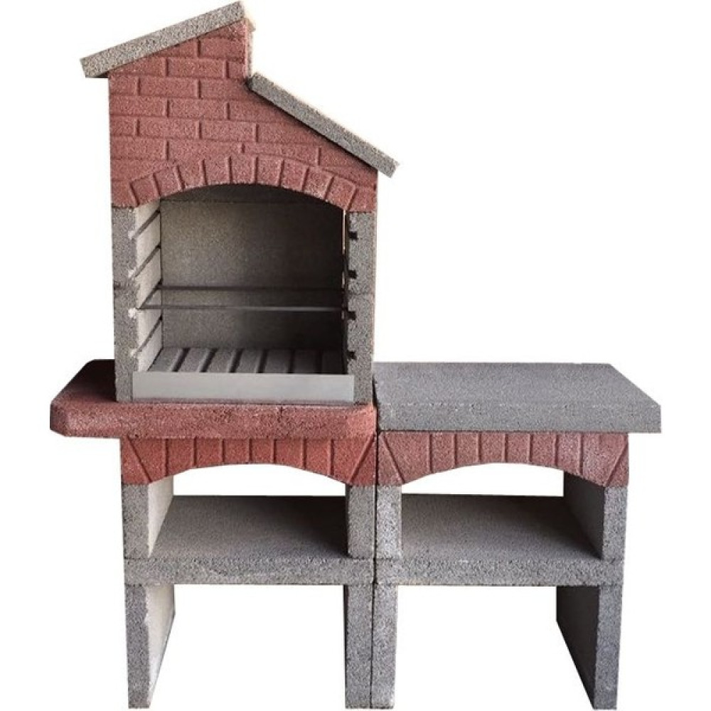 Barbekü Özkoca Bims Beton Barbekü 70 Lik Masalı Model - Gri Bahçe Mangalı & Barbekü Fiyatı