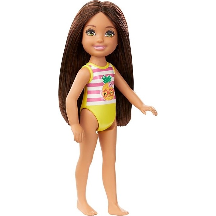 Barbie Chelsea Tatilde Model Bebek 15 cm Plaj Temalı Eğlenceli Renkli Tasarım GLN73 - GHV57 Bebek Mayosu Fiyatı