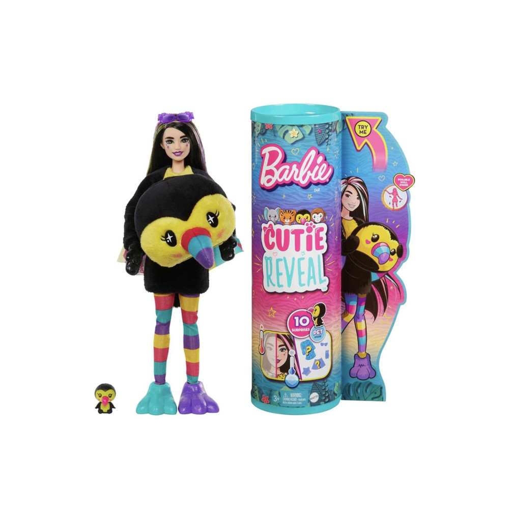 Barbie Cutie Reveal Bebekler Tropikal Orman Serisi - Kuş Hkp97- Bebek Oyuncakları Fiyatı