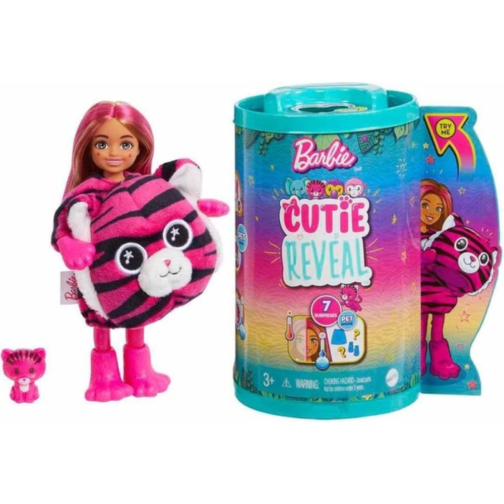 Barbie HKR12 Cutie Reveal Bebekler Chelsea Tropikal Orman Serisi Oto Boyaları Fiyatı
