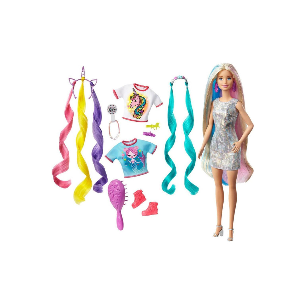 Barbie Rengarenk Saçlar Bebeği Ghn04 Bebek Oyuncakları Fiyatı