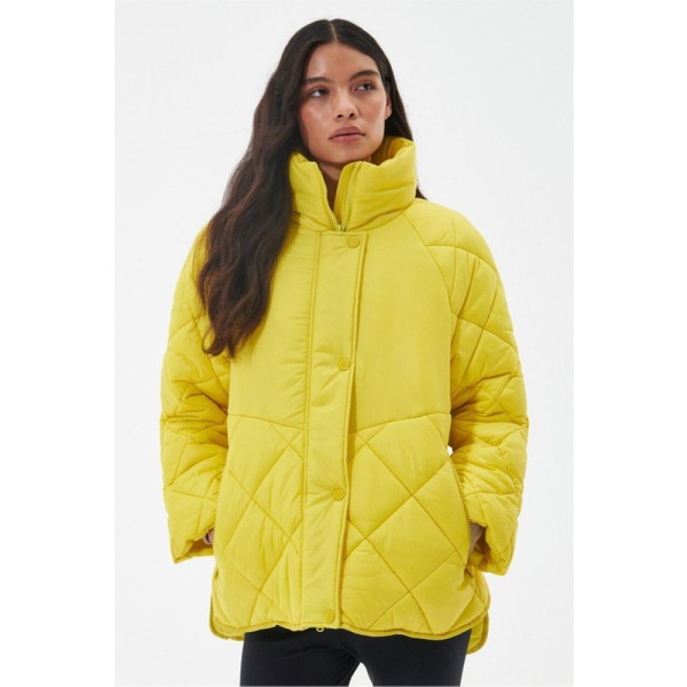 Barbour International B.ıntl Parade Kapitone Ceket YE32 Electric Yellow Bayan Ceket Fiyatı