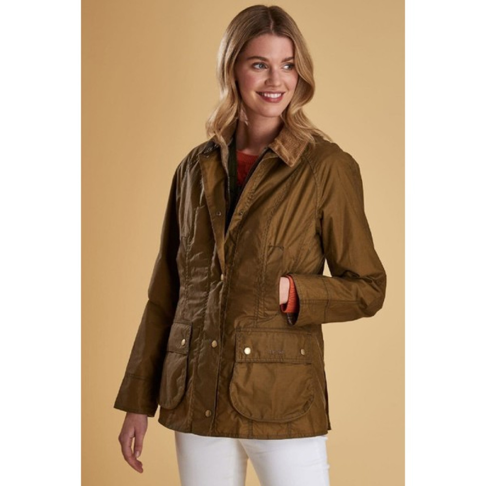 Barbour Lightweight (4oz) Beadnell Yağlı Ceket SN31 Sand Bayan Mont Fiyatı