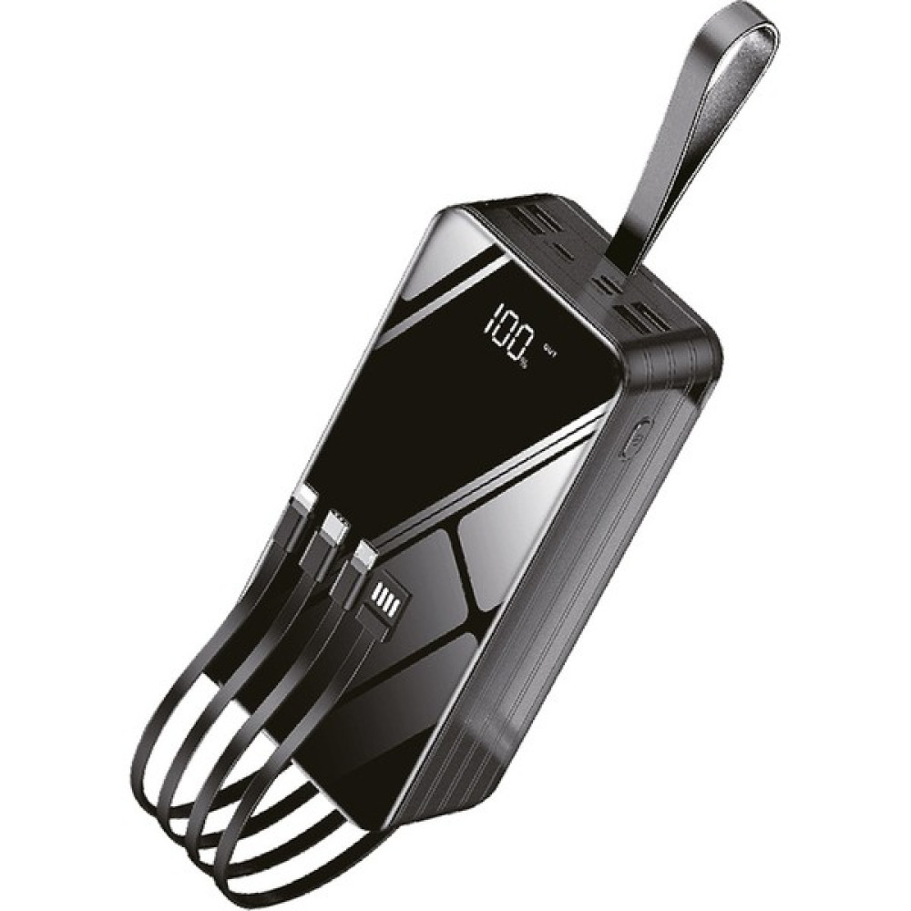BARCODE 50.000 Mah Dahili Kablolu Powerbank - Siyah Taşınabilir Şarj Cihazı - Powerbank Fiyatı