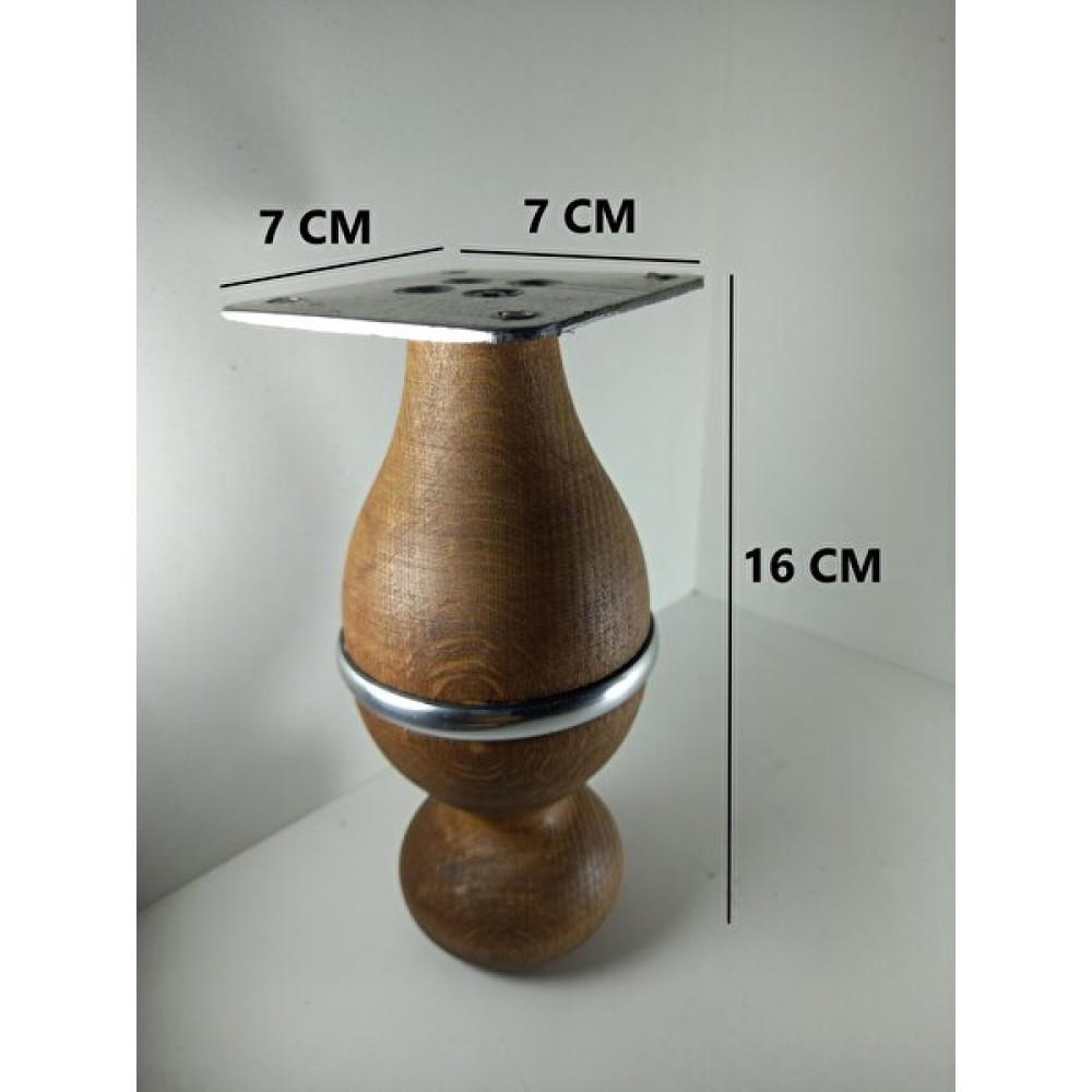 Barermo Jüpiter 16 cm Ahşap Ayak Koltuk Ayağı Dolap Ayağı Konsol Ayağı, Gürgen Ayak, Berjer Ayağı, Baza - Meşe Bahçe Koltuğu Fiyatı