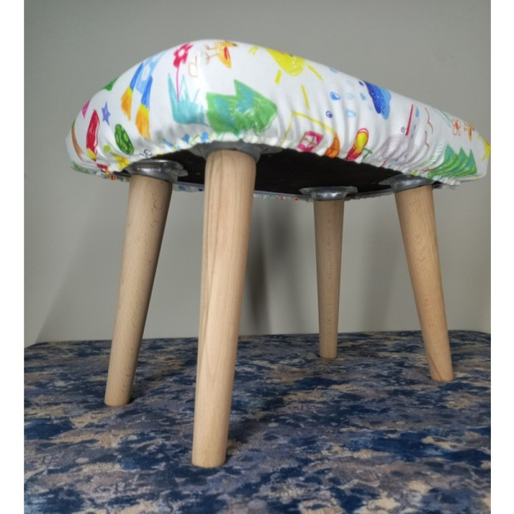 Barermo Yıkanabilir Çocuk Sandalyesi, Puf, Tabure, Küçük Puf, Çalışma Sandalyesi, Çocuk Pufu. Oturak - 40 x25 cm - Renkli Puf Fiyatı