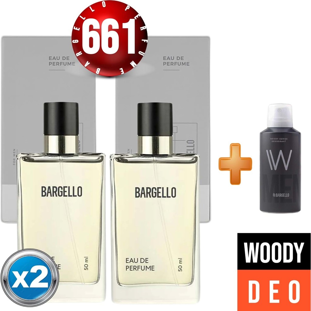 Bargello 661x2(2adet) Woody Erkek 50 Ml Edp + Woody Erkek Deodorant 150 Ml Kadın Parfümleri Fiyatı