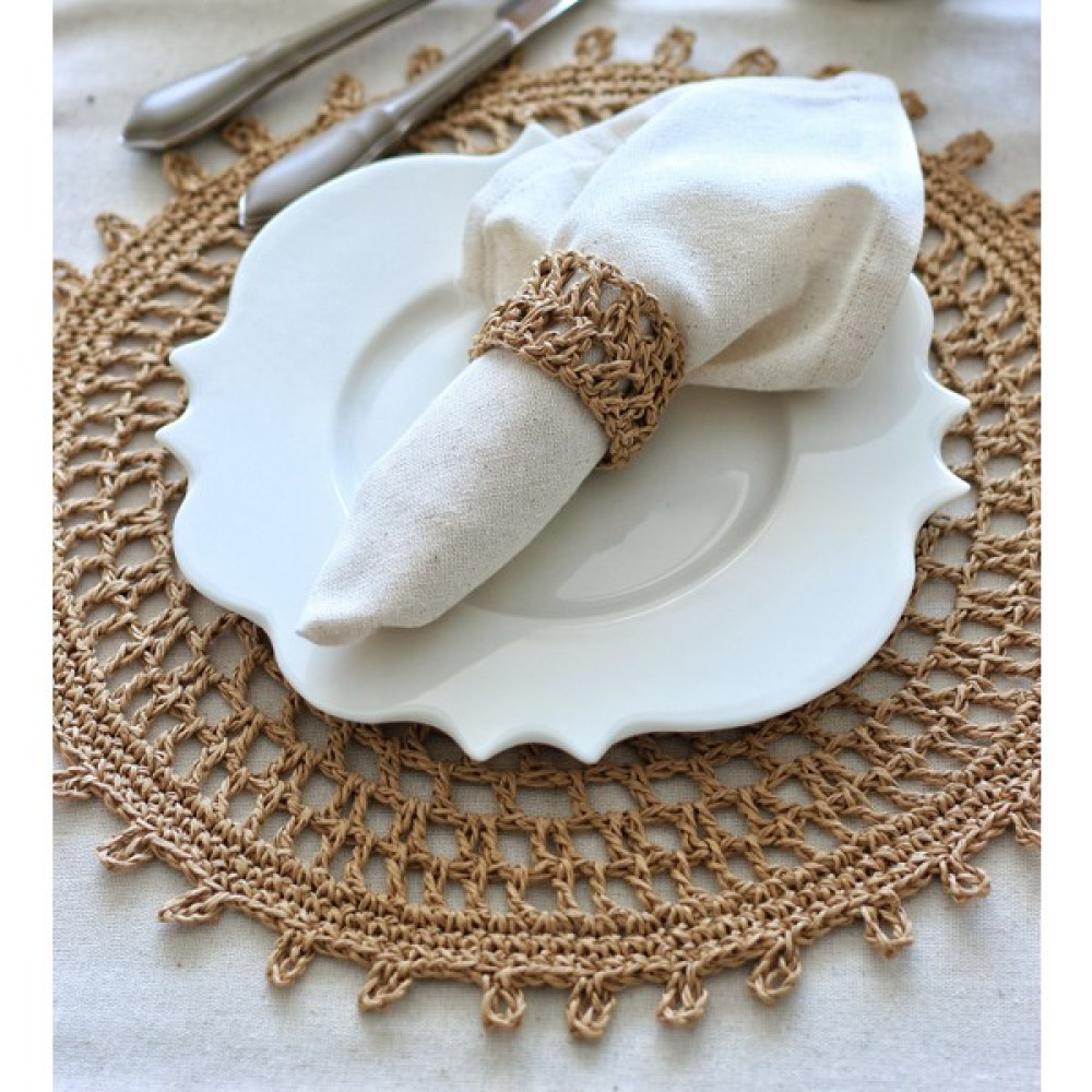 Baria Home 6'Lı Peçete Halkası - 7 x 10 cm - Kahverengi Amerikan Servis Fiyatı