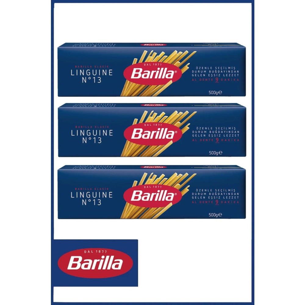 Barilla Linguine (Yassı) Spagetti Makarna No.13 500 gr x 3 Adet Makarnalar Fiyatı