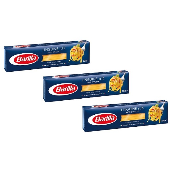 Barilla Yassı Spagetti (Linguine) 500 Gr. x 3 Adet Makarnalar Fiyatı