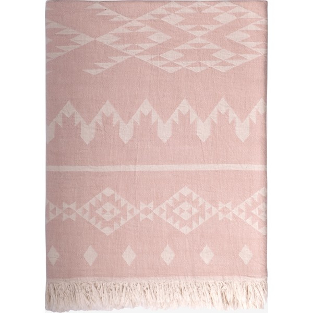 Barine Kilim Koltuk Şalı Rose Smoke - 130 x 170 cm - Pudra Koltuk & Kanepe Örtüsü Fiyatı