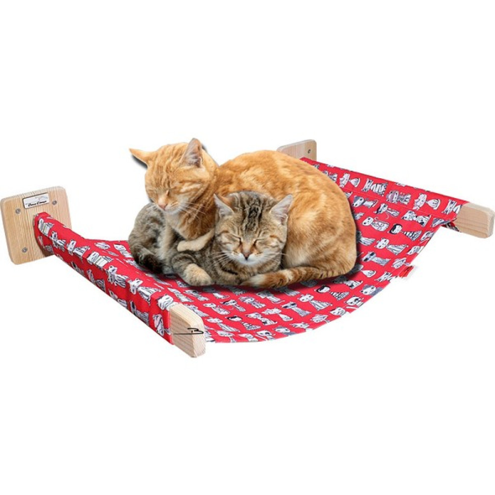 Barış Dizayn Duvara Monte 4 Renk Xlarge Iki Kollu Kedi Hamağı Kedi Yatağı Xl 12KG Kapasiteli - Kırmızı Evcil Hayvan Ürünleri Fiyatı