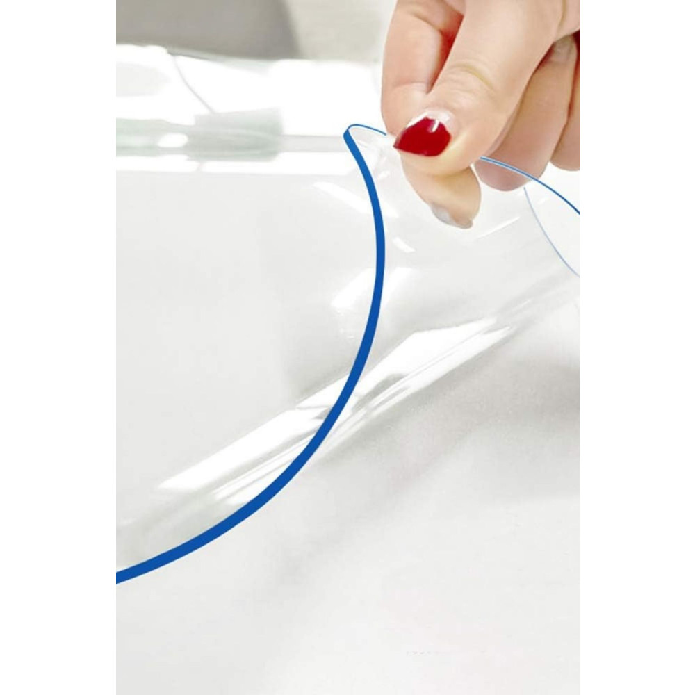 Barış Home Collection 1.4 Mm Net Kalınlık Şeffaf Kalın PVC Masa Koruyucu Mika Masa Örtüsü 70 x 70 Beden Masa Örtüsü Fiyatı