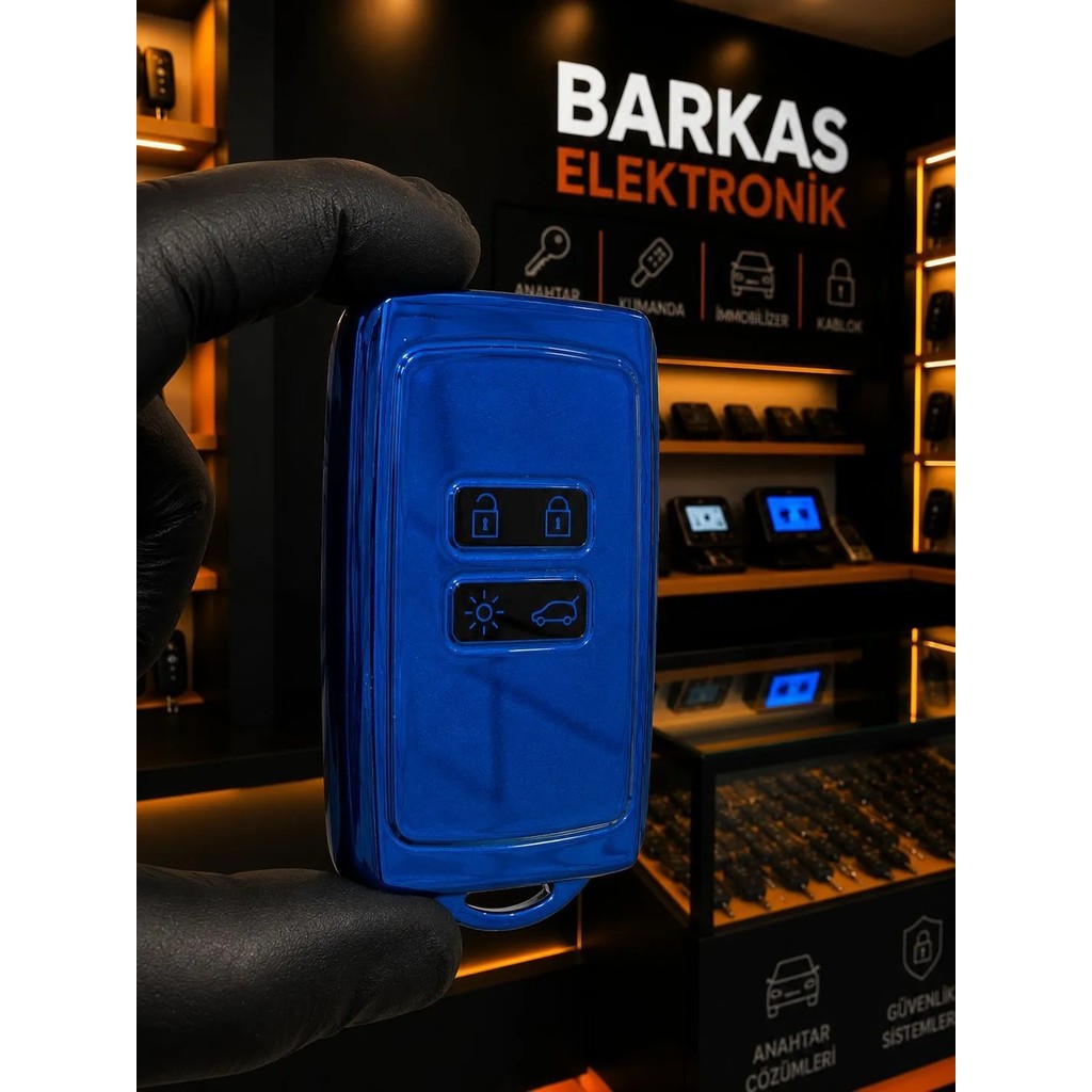Barkas Elektronik Austral Megane E-Tech Clio Megane 4 Captur Kadjar Talisman Anahtar Kılıfı Siyah Mavi Diğer Fiyatı