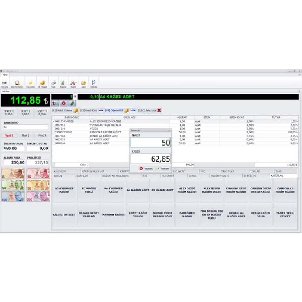 Barkodlu Satış Programı & Market Programı Oto Boyaları Fiyatı