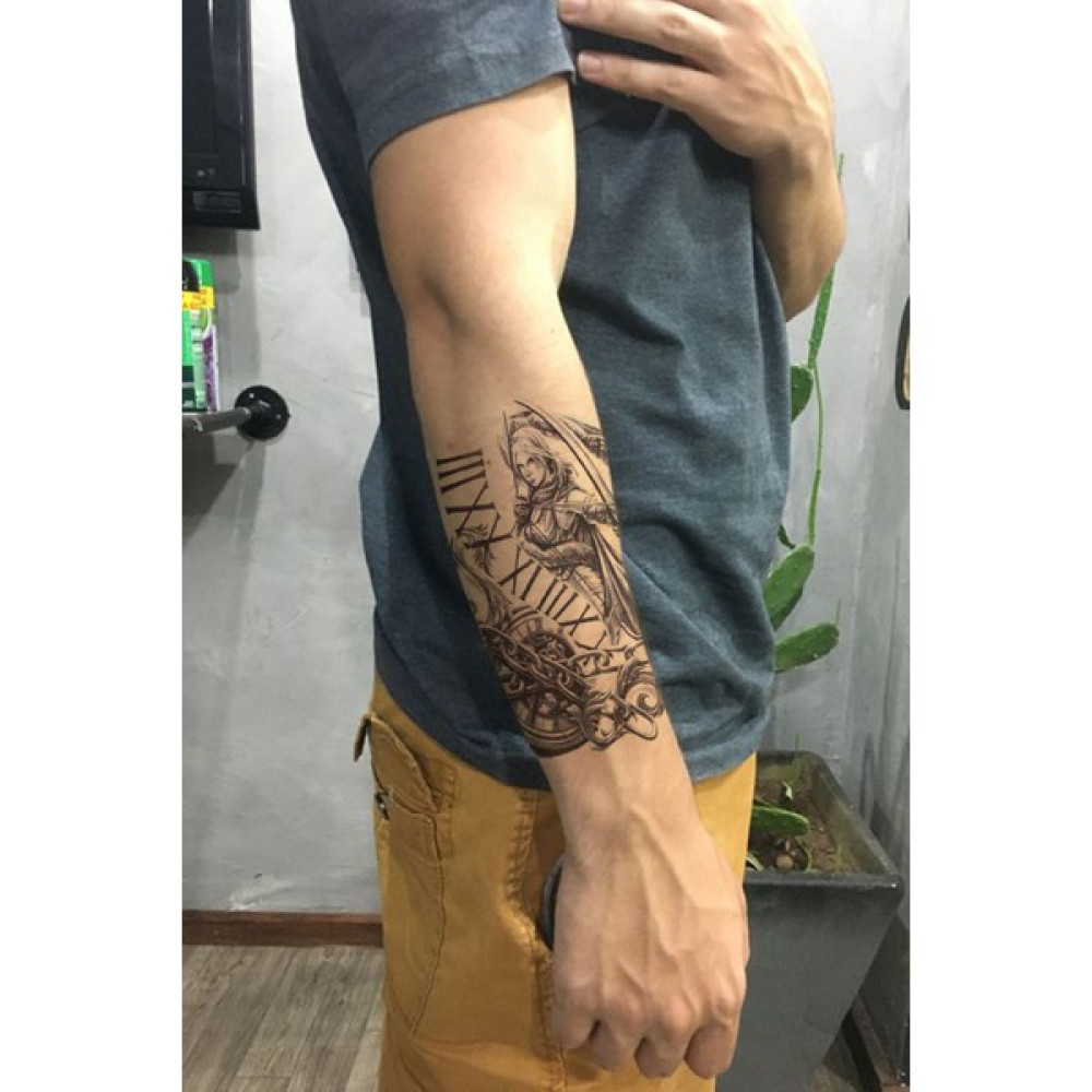 Barly Savaşçı Geçici Dövme Tattoo - Renkli Altın, Takı & Aksesuar Fiyatı