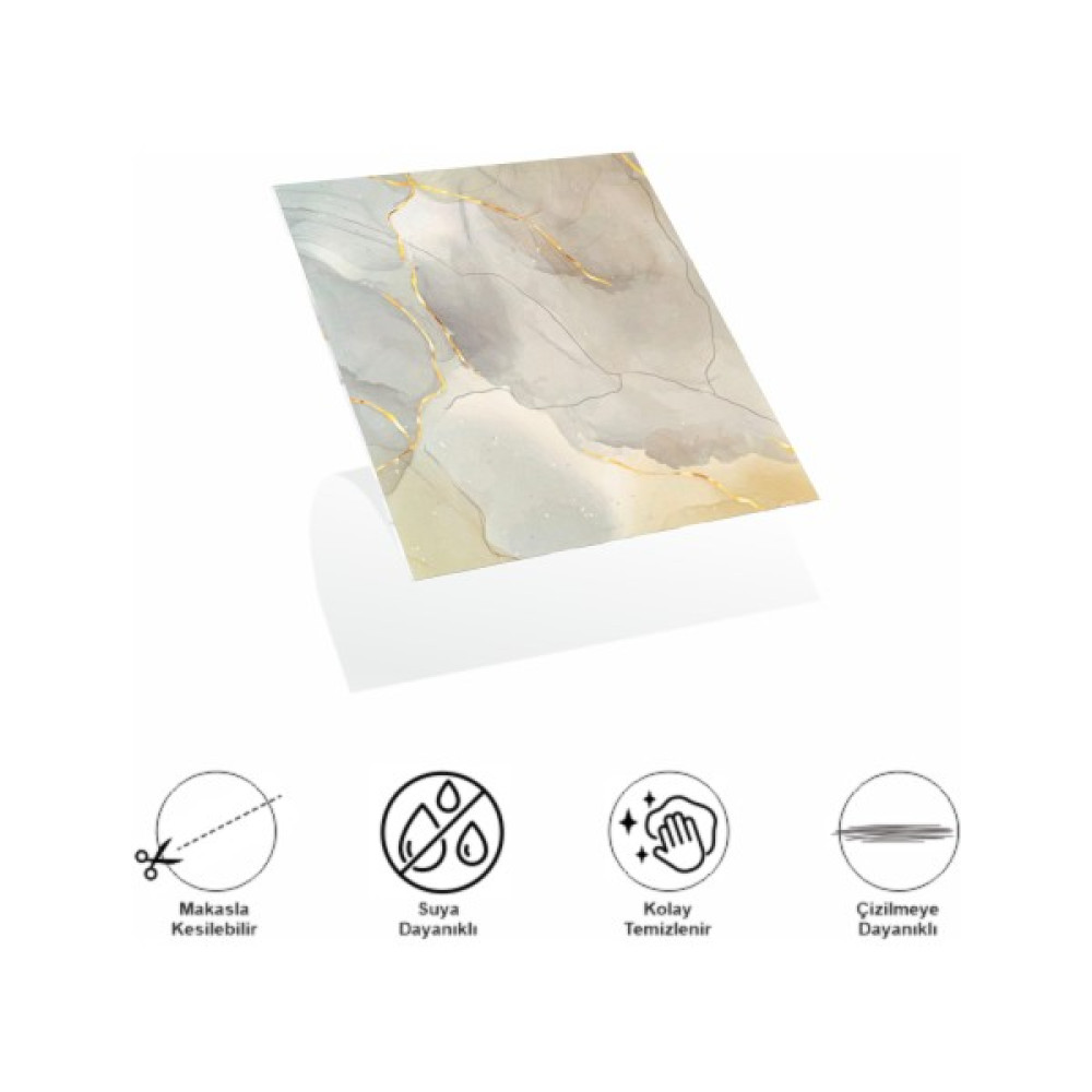 Baroka Decohandy 30X30 cm Pvc Duvar Karosu 4'lü Paket - Dumanlı Mermer Desen Oto Boyaları Fiyatı