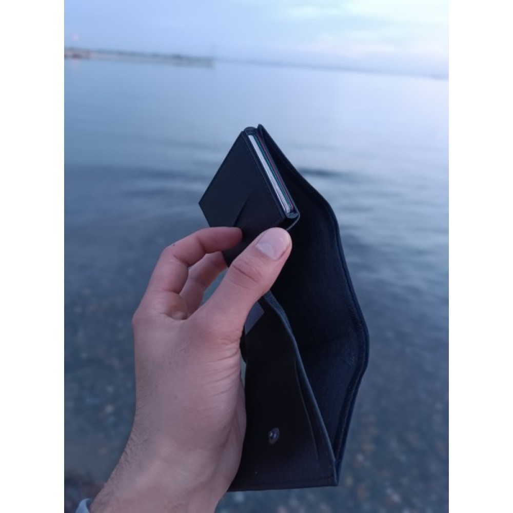 Bars Mekanizmalı Otomatik Para Koyma Bölmeli Erkek Suni Deri Cüzdan Erkek Cüzdan Fiyatı