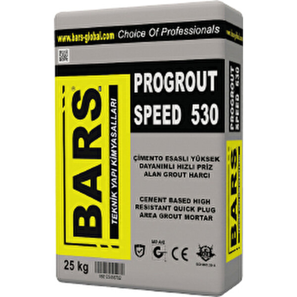 Bars Yüksek Dayanımlı Hızlı Priz Alan Grout Harcı 25 Kg. Dış Cephe Yalıtım Malzemeleri Fiyatı
