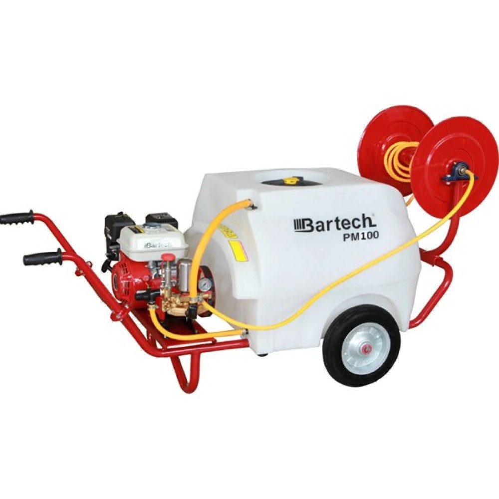 Bartech PM100 Plverizatör 100 Litre (Makara+Tabanca Dahil Hortum Hariç) İlaçlama Makinesi Fiyatı