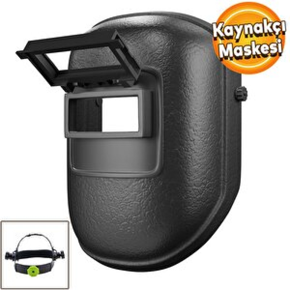 Baş Kaynak Maskesi Kaynakçı Plastik Kaynak Maskesi Yüz Koruyucu Maske Sperlik Düşmeden Koruyan Ekipmanlar Fiyatı