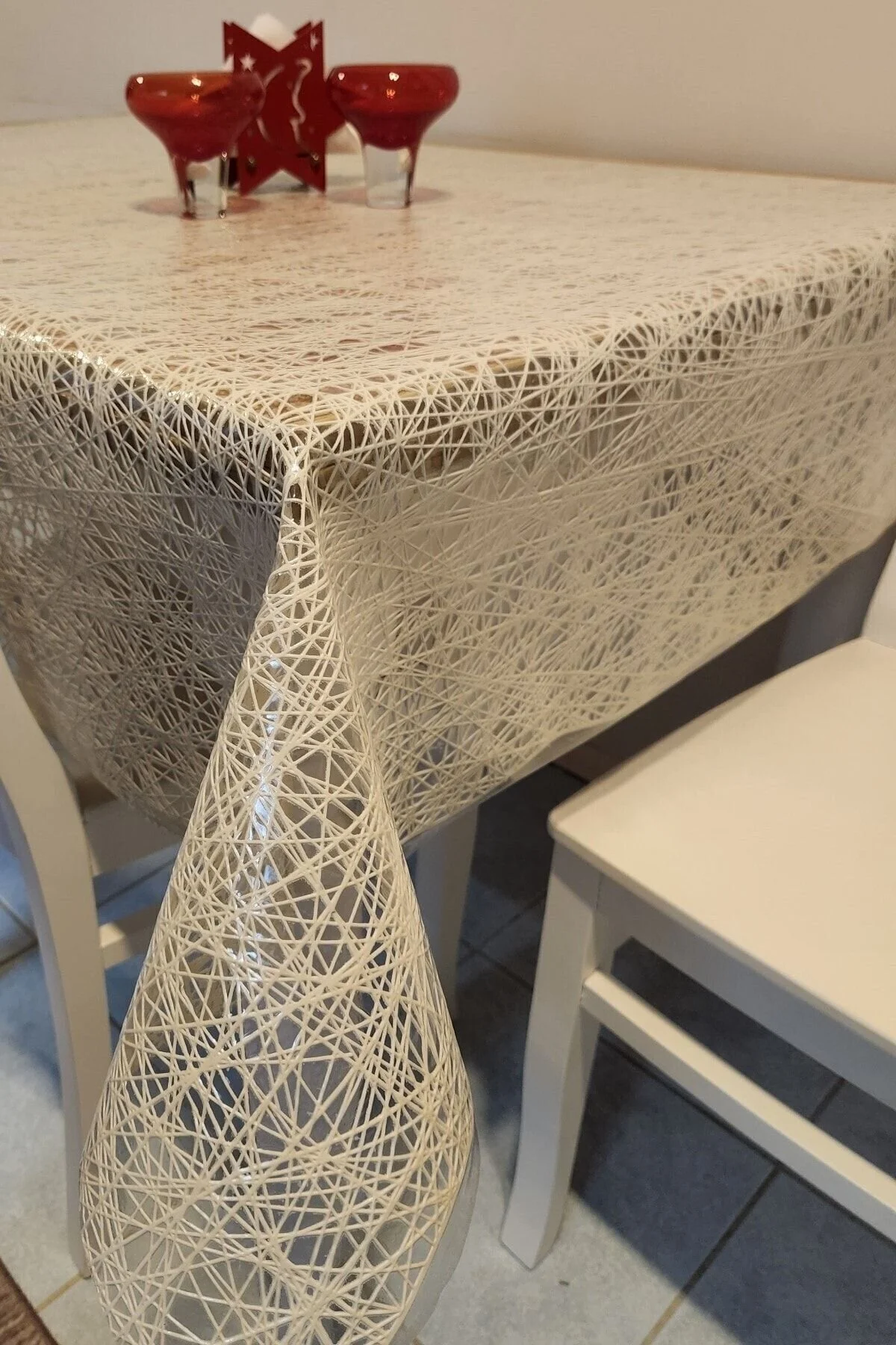 Başak Ev Tekstili Krem Ithal Pvc Muşamba - Desenli Silinebilir Masa Örtüsü 100 x 140 Beden" Masa Örtüsü Fiyatı