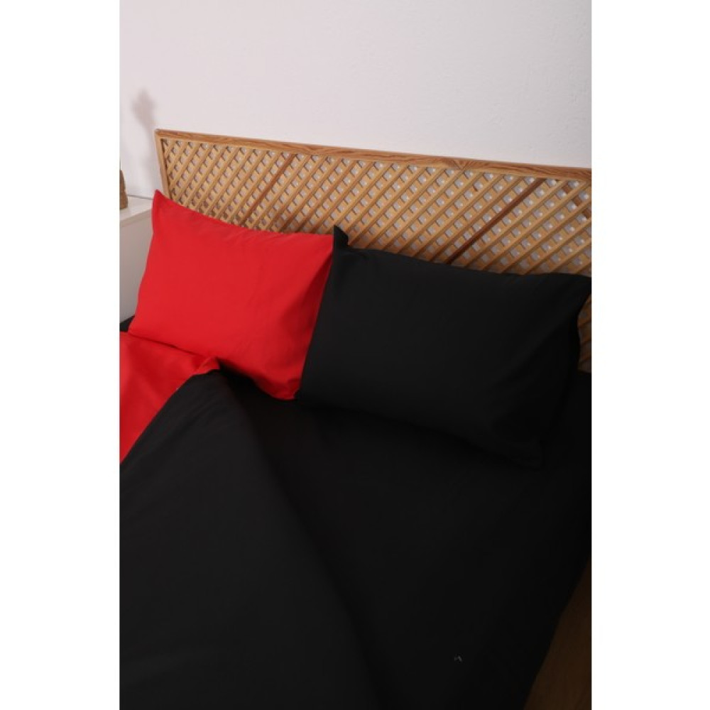 Başal Tekstil Başal Tekstil duble Fast Kırmızı Çift Kişilik Çarşaflı Lastikli Nevresim Takımı , Yatak Odası ve Baza Yatak Için Nevresim - 200 x 220 cm Nevresim Takımı Fiyatı