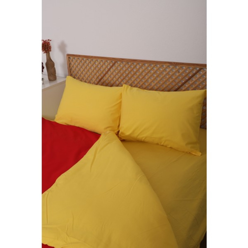 Başal Tekstil Başal Tekstil duble Fast Sarı Çift Kişilik Çarşaflı Lastikli Nevresim Takımı , Yatak Odası ve Baza Yatak Için Nevresim - 200 x 220 cm Nevresim Takımı Fiyatı