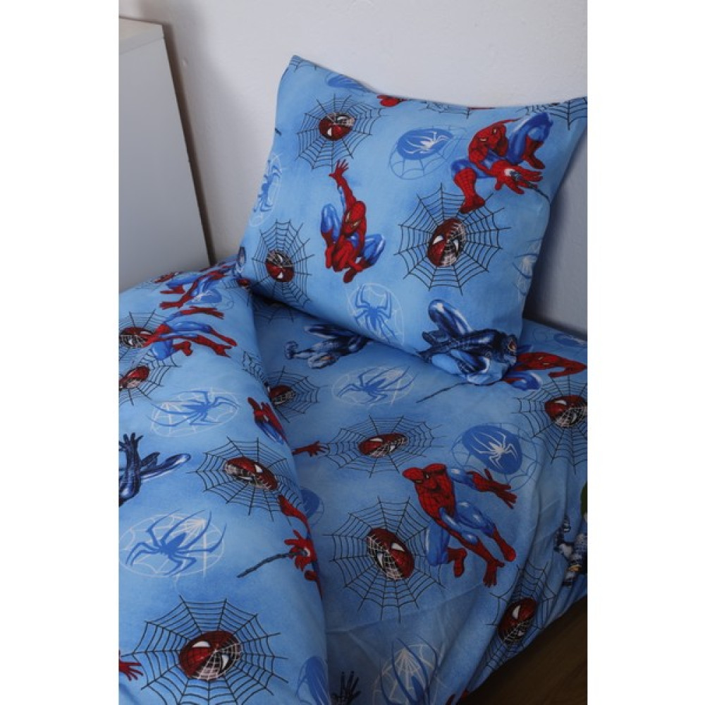 Başal Tekstil Başal Tekstil spiderman Mavi Tek Kişilik Çarşaflı Lastikli Nevresim Takımı , Yatak Odası ve Baza Yatak Için - 160x220 cm Nevresim Takımı Fiyatı