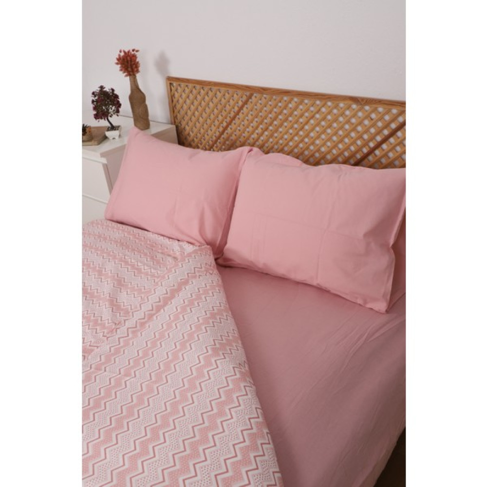 Başal Tekstil Başal Tekstil zikzak Çift Kişilik Çarşaflı Lastikli Nevresim Takımı , Yatak Odası ve Baza Yatak Için Nevresim - 200 x 220 cm Nevresim Takımı Fiyatı