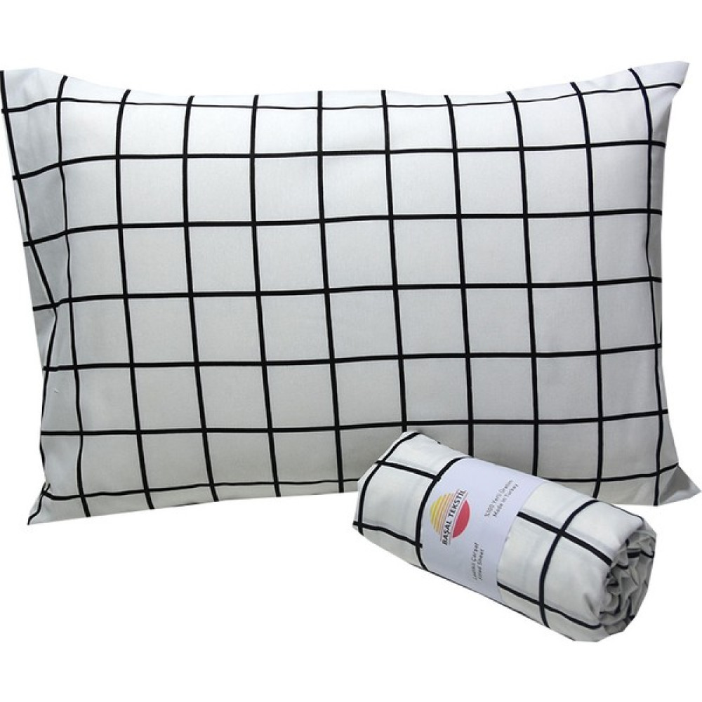 Başal Tekstil Lastikli Çarşaf Takımı - 140 x 200 - Beyaz Çarşaf Fiyatı