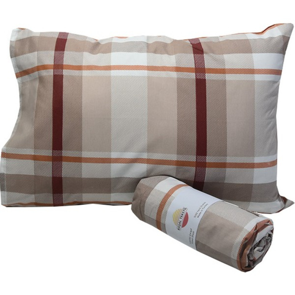 Başal Tekstil Lastikli Çarşaf Takımı - 180 x 200 - Kahverengi Çarşaf Fiyatı