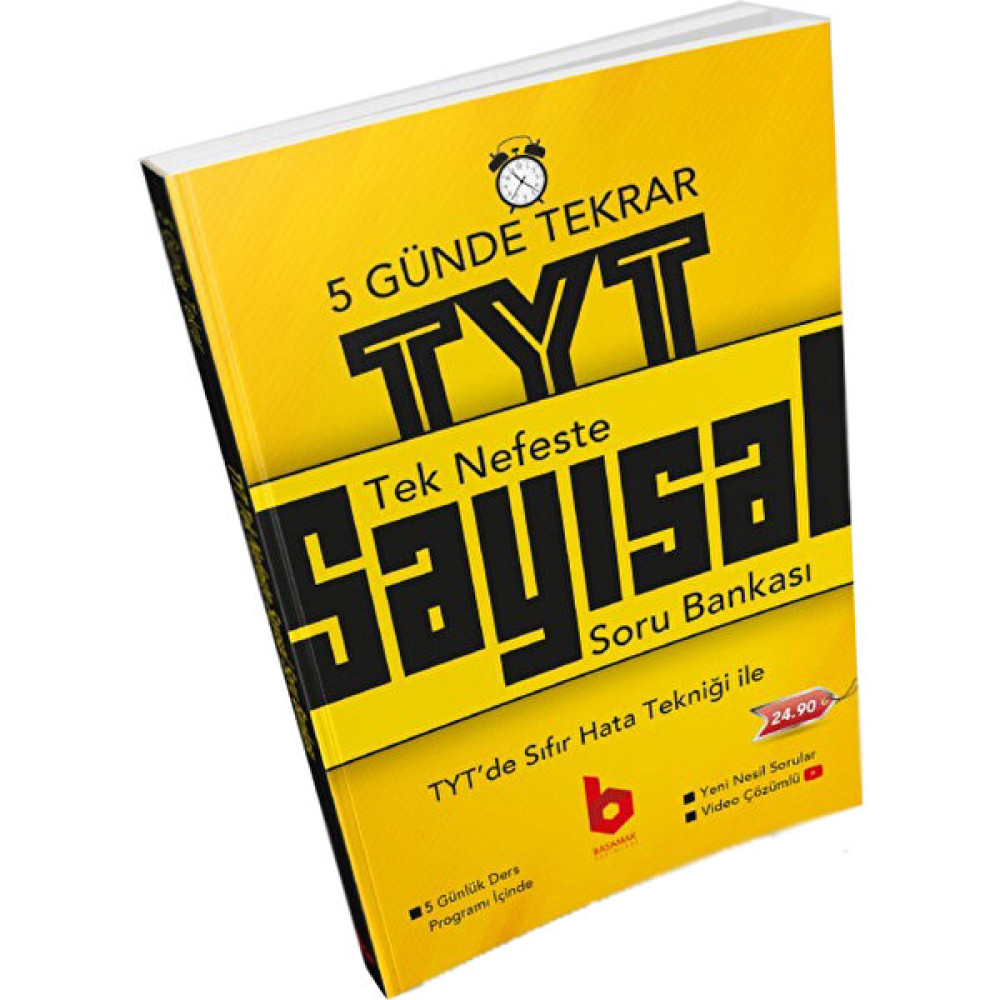Basamak Yayınları Tek Nefeste TYT Tekrar Sayısal Soru Bankası Temel Yeterlilik Testi (TYT) Fiyatı