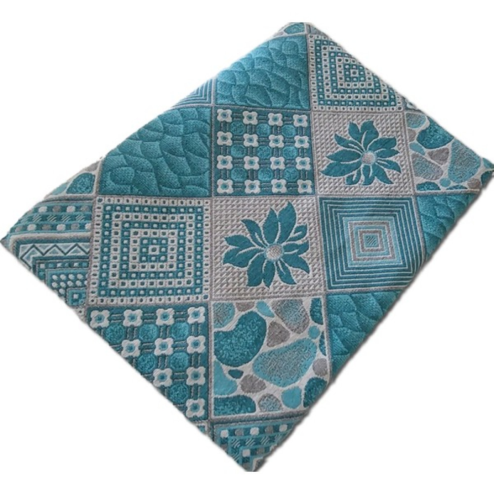 Başaran Tekstil 6 M2, Serme Halı Örtüsü, Savan, Piknik Örtüsü - Gri - Mavi - 200 x 290 cm Masa Örtüsü Fiyatı