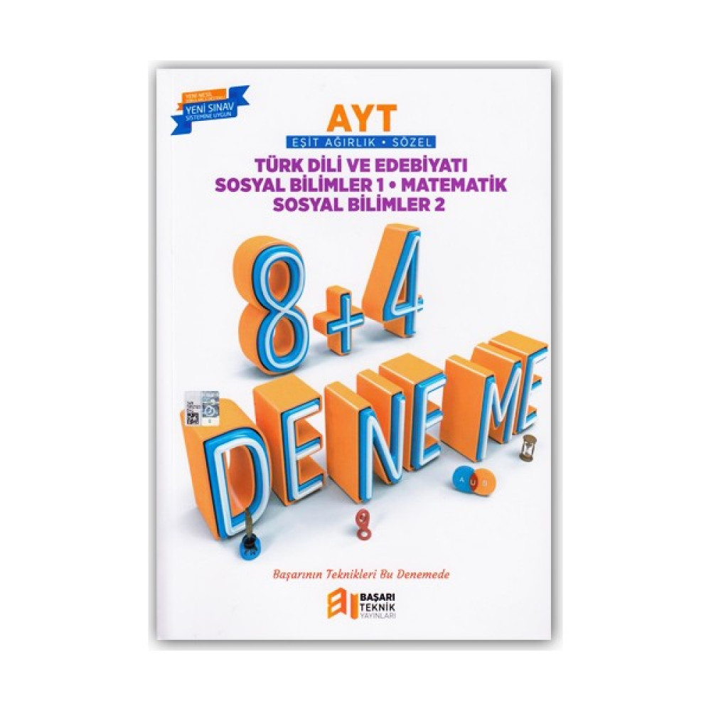 Başarı Teknik Yayınları 8+4 AYT Eşit Ağırlık & Sözel (Edeb+Sos1+Mat+Sos2) Deneme Temel Yeterlilik Testi (TYT) Fiyatı