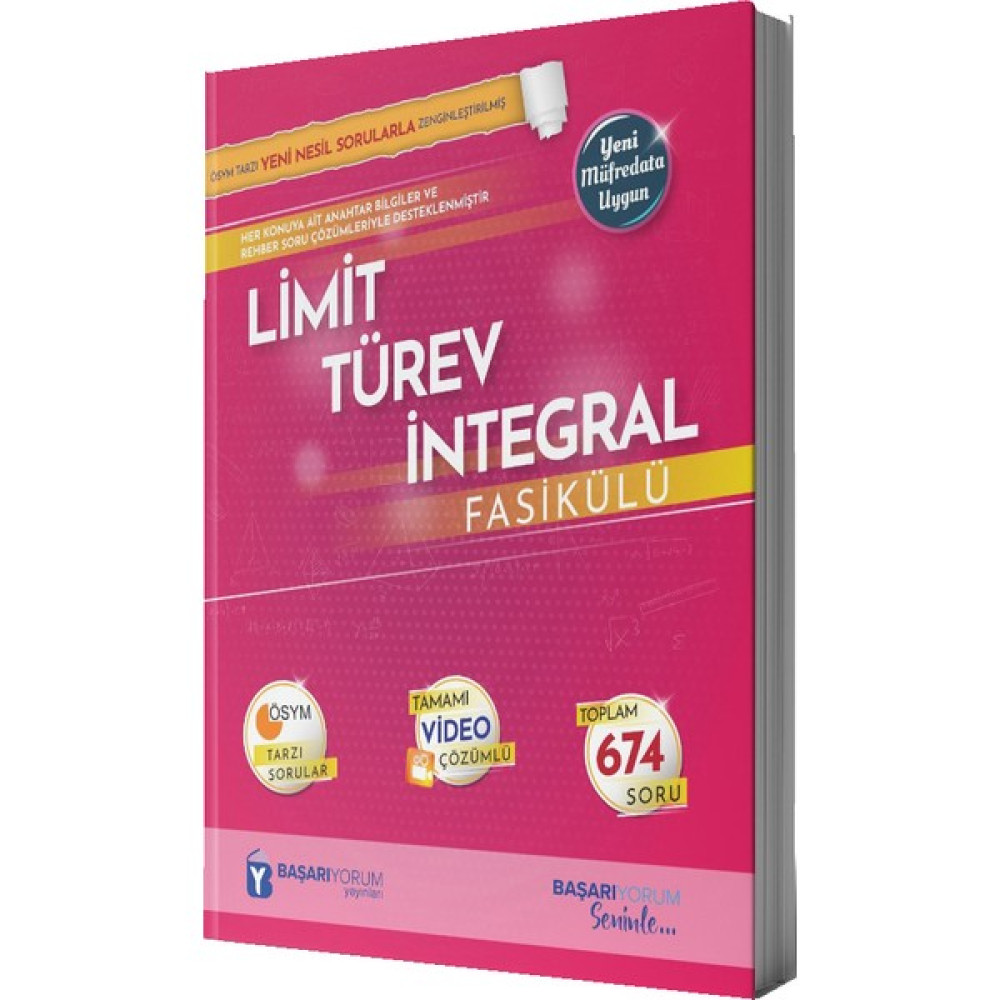 Başarıyorum Yayınevi Limit Türev Integral Matematik Fiyatı