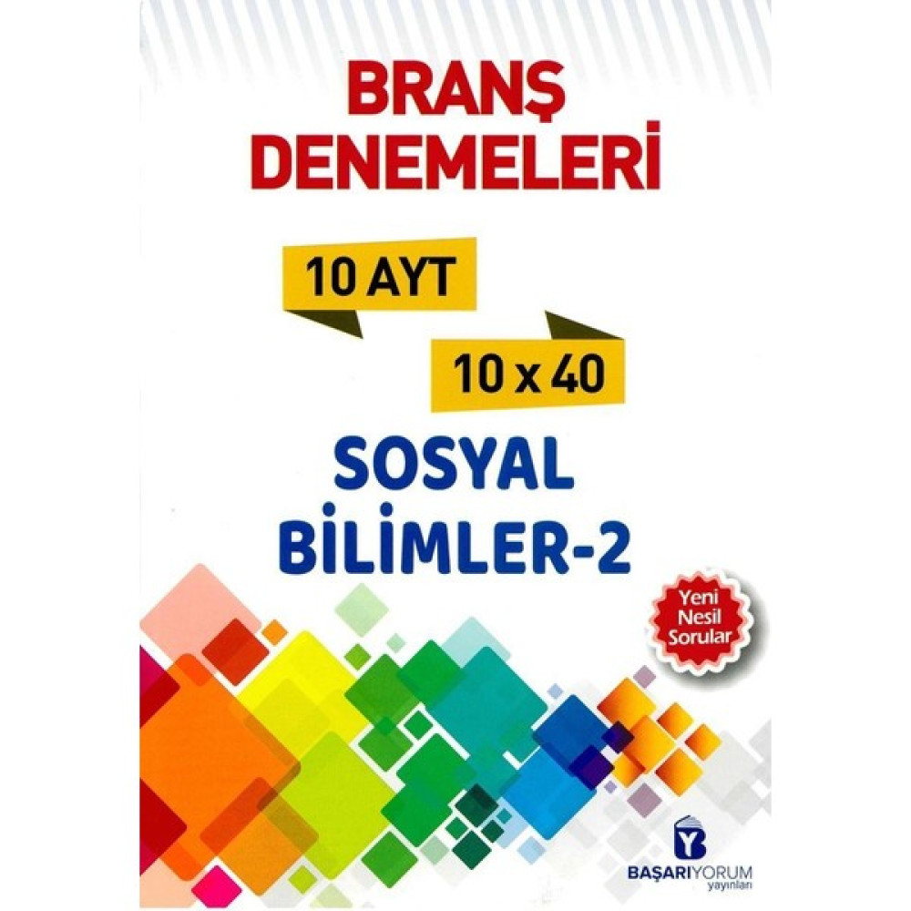 Başarıyorum Yayınları Ayt Sosyal Bi̇Li̇Mler 2 Deneme Sosyal Bilgiler Fiyatı