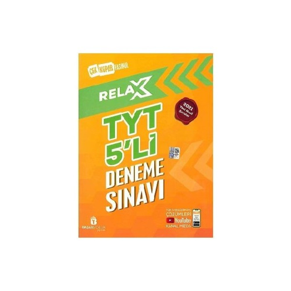 Başarıyorum Yayınları Relax Tyt 5'Li Deneme Seti Temel Yeterlilik Testi (TYT) Fiyatı