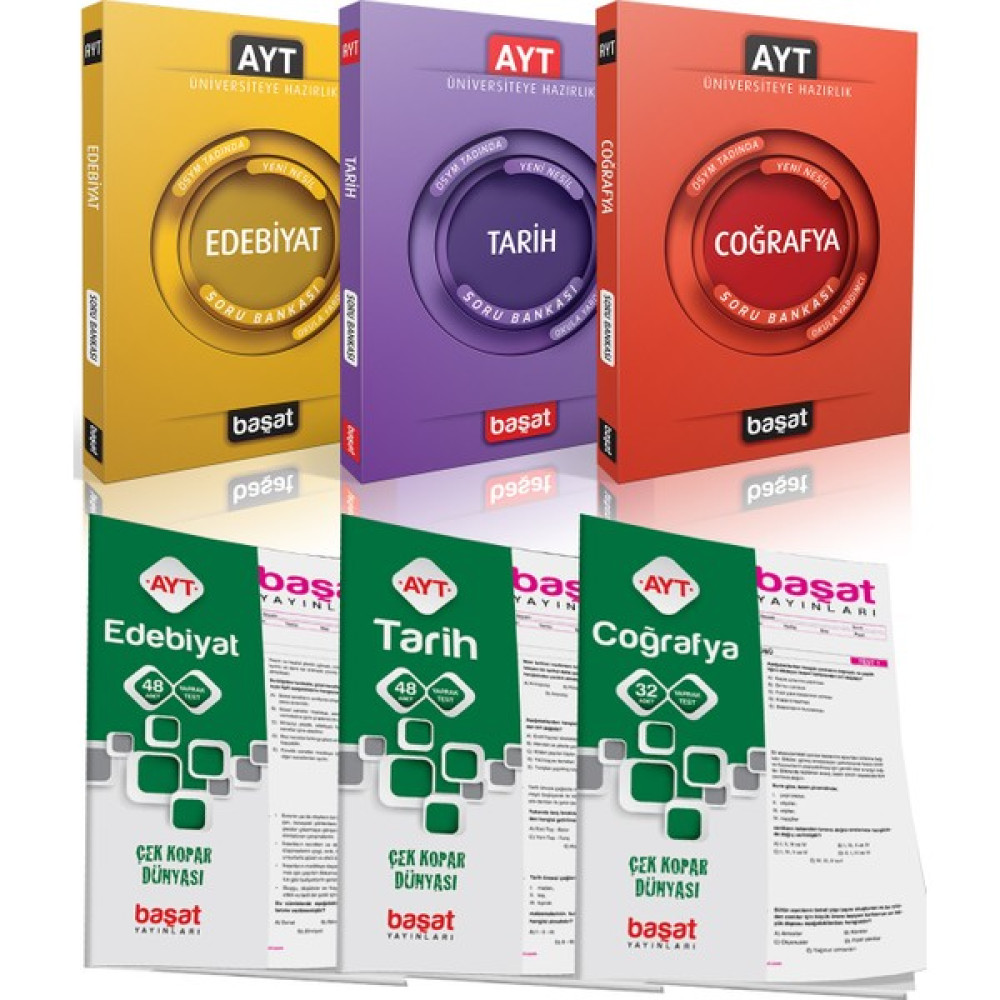 Başat Yayınları Başat Ayt Edebiyat-Tarih-Coğrafya Soru Bankası-Çek Kopar Yaprak Test Seti Temel Yeterlilik Testi (TYT) Fiyatı