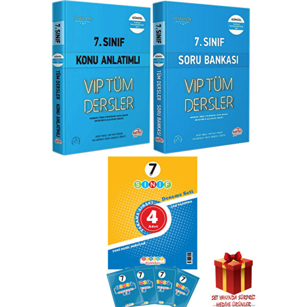Başat Yayınları Editör 7 Sınıf Tüm Dersler Konu Anlatım-Soru Bankası-4 Deneme + Tüm Dersler Fiyatı