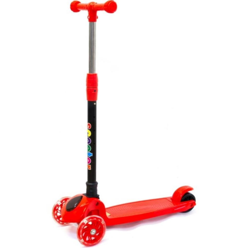 Başel LED Işıklı 3 Tekerlekli Yükseklik Ayarlı Çocuk Scooter - Kırmızı Açık Hava, Deniz ve Spor Oyuncakları Fiyatı